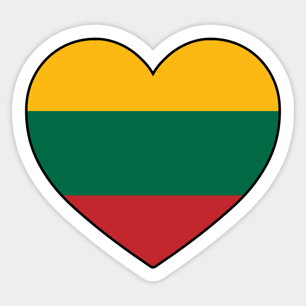 Heart - Lithuania Sticker by Tridaak